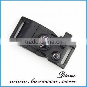 For Paracord Bracelet Flint Fire Starter Whistle Buckle Compass Therometer Screwdriver Buckle photo-2