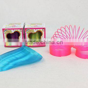 high quality colorful plastic rainbow spring /magic rainbow circle