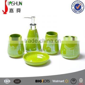 Colorful Pearl Glaze Bathroom Accessories Sets photo-5