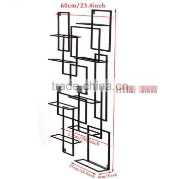 2016 Fasion Wall Mount Bottle Rack 10 Bottles Metal Wine Holder photo-5