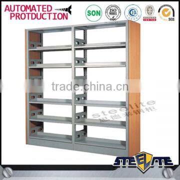 Factory Direct Price Knock Down School Double Face Library Bookshelf Metal photo-3
