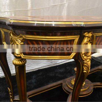 BISINI Gold Foil Carving Table Console photo-4
