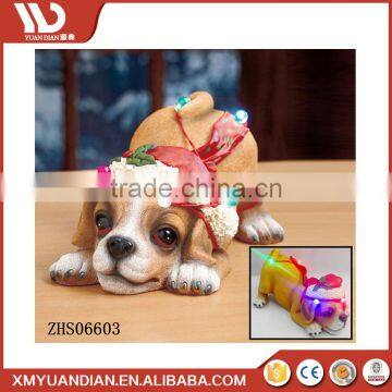 Manufacturer China Animal Gift Craft Large Resin Christmas Light Led Ornaments Wholesale photo-2