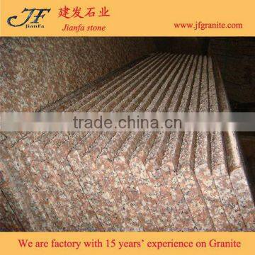 Superior Design Lowest Price Chinese Peach Red G687 Granite Stairs Step photo-2