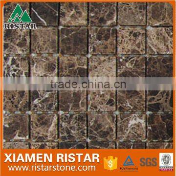 Dark Emperador Marble Mosaic Tile