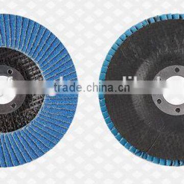 Zirconia Alumina with fibre glass cover abrasive flap disc