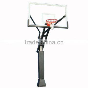 Adjustable portable basketball stand