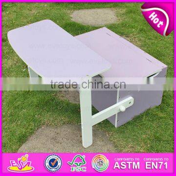 New Design Competitive Price Kid Storage Box,Portable Children Wooden Toy Box,Storage Box Can Change to Study Table W08G017A photo-4