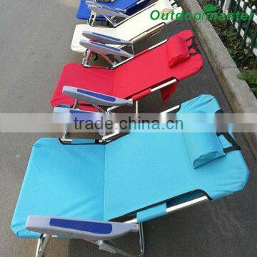 Outdoor Light Blue Lightweight Aluminum Backpack Folding Chair