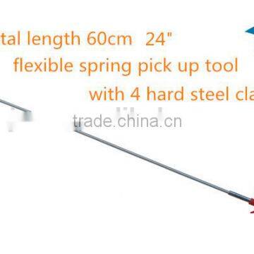 24" spring flexible 4 claw jaw pick up tool