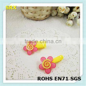 Fancy Flower Shaped Pretty Baby Plastic Hair Clip
