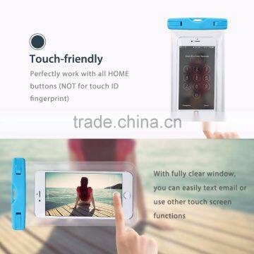 Diving and Swimming Waterproof Phone Bag Clear Touchable Material photo-2