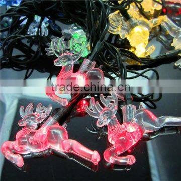 2016 New Solar Lamp Led Lights Outdoor Waterproof 20 LED Elks Shaped Christmas String Lights For Garden Decoration photo-2