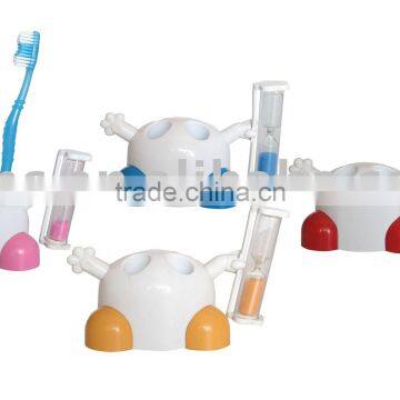 Toothbrush Stand With Sand Timer or Sandglass