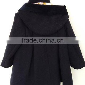 2016 Winter Baby Girl Navy Blue Cute Long Sleeve Coat photo-2