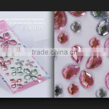 Eco-friendly Decorated Body Self Adhesive Acrylic Rhinestone Gem Sticker photo-3