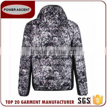 Hot Style Water-Wave Print Light Weight Fashion Quilting Padded Jacket For Men photo-2