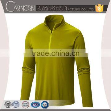 Comfortable Zipper Collar Moisture Man Sports T-shirt photo-4