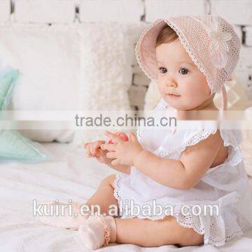 New Baby Lace Bonnet Hat Lacy Baby Girl Bonnet Hat Newborn Lace Ruffled Baby Bonnet photo-4