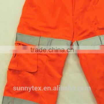 Sunnytex Full Protective High Visibility Orange Color Cargo Cotton Pants