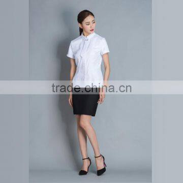 Shop Short Sleeve Blouse Airline Stewardess Uniforms Shirt and Dress photo-6