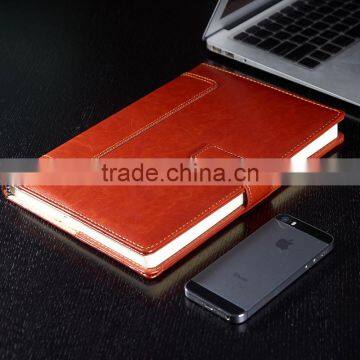 Pull-up Leather Planner Custom Personal Diary Notebook With Buckle Gold Foil Logo photo-4