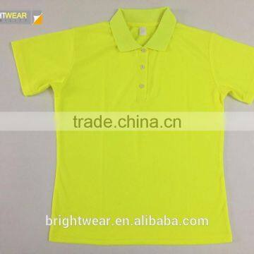 China Factory Lime Blank Safety Fluorescent Security Protective High Visibility Polo Shirt photo-5
