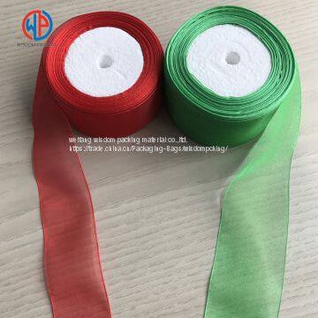 Most Popular Colorful 100% Pure Silk Sheer Organza Ribbon photo-4