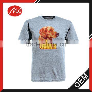 Man dog printing plain solid t shirts