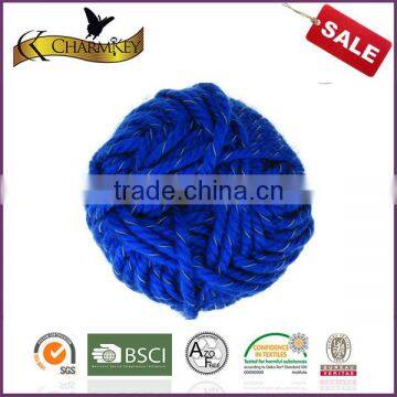 Charmkey Fresh Color Acrylic Polyester Blend Yarn Scarf Knitting Yarn Reflective Yarn