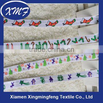 festival theme printed Foldover Elastic binding tape