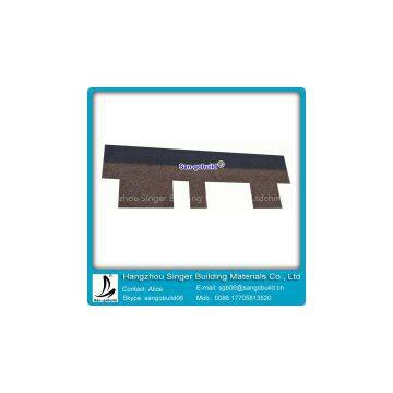 Mosaic roofing asphalt shingle for bitumen roofing system