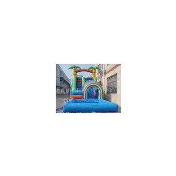 Attractive residential inflatable water slide With Small Pool For Funny