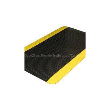 Anti-slip&stain resistant industrial standing mats size&color customized anti fatigue industrial mats floor mats for work, mark yellow edge for warning