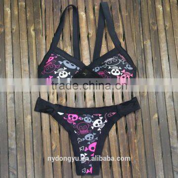 White Lace Halter Printed Swimwear Bikini/yzh Fancy Bikini Swimwear/ Fancy Bikini Set Swimwear Beachwear photo-5