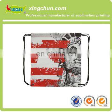 Cheap drawstring bag polyester material made