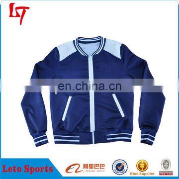 custom sublimation wholesale polyester baseball unisex jackets