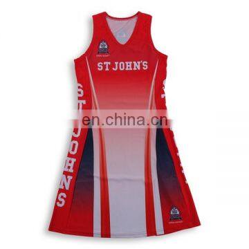 Cheap Netball Shirts Girls Sexy Sublimated Netball Dress