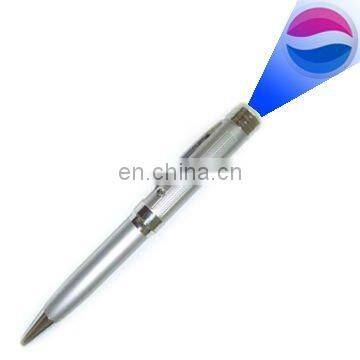 aluminum led projector ballpoint pen