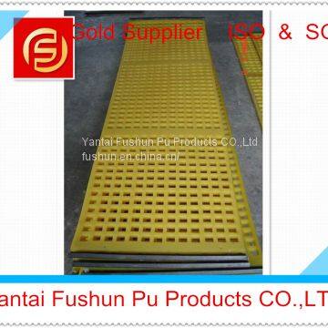 Tensioned Hook Polyurethane Vibrating Screen / Polyurethane Screen Mesh