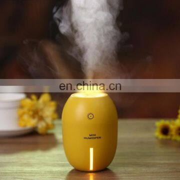 Cool Mist Humidifier, 180ml Car Air Humidifiers USB Charge 4 Hours Auto Shut-off, Lemon Shape Quiet Operation Bedroom Purifier