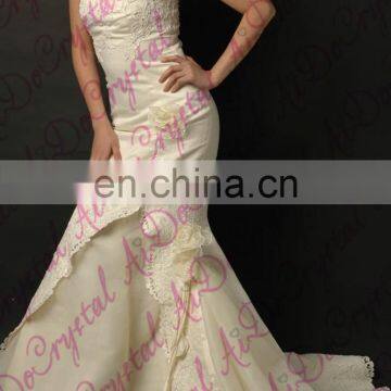 Aidocrystal Lace Bridal Headband Wedding Hair Accessories Handmade Floral Wedding Headpiece photo-4