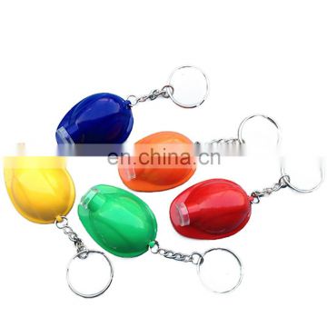 MCH-2273 New arrival wholesale cheap hlemet safely hat keychain helmet safely LED hat keychain