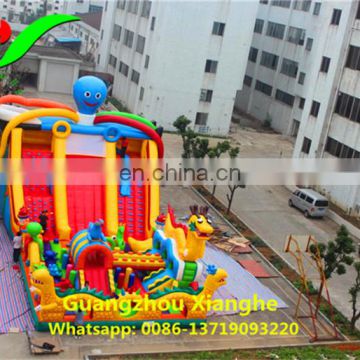 Commercial giant inflatable children octopus fun city playground on sale