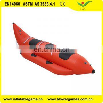 Hot sale durable inflatable banana boat and water park sport toys for sale