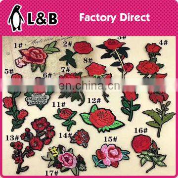 2017 flower embroidery patches colorful iron on applique fashion images iron on patches flower