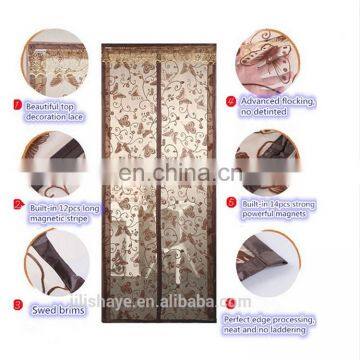 The Promotional Fashionable FANCY Magnetic Screen door for Mosquito Netting and Home decoration