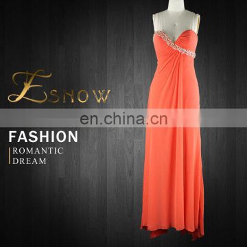 2016 China Wholesale Sexy Sweetheart Beaded Lace up Women Evening Dress