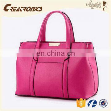 CR USA Market Expert Recommend pu Leather Material Large-capacity Zipper Rose Red Colors New Fashion Leather Clutch Bag photo-4