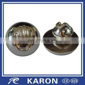 custom 3d metal button badge maker in China